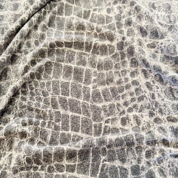 New york & Co Gray Crocodile Print Sleeveless Bodycon Ruched Tank Dress small - Picture 4 of 7